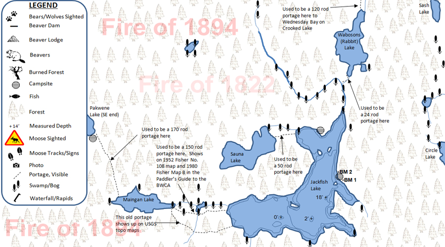 Tick Lake PMA Map BWCA