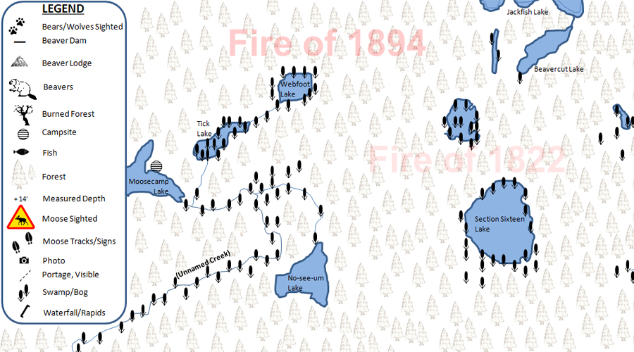 Tick Lake PMA Map BWCA