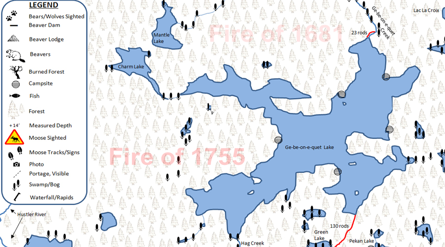 Weeny  Lake PMA Map BWCA